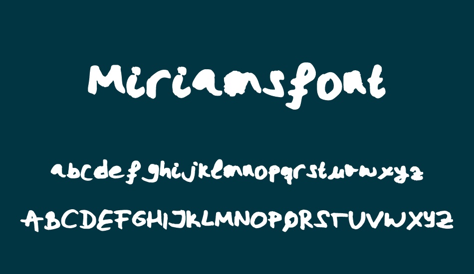 Miriamsfont font