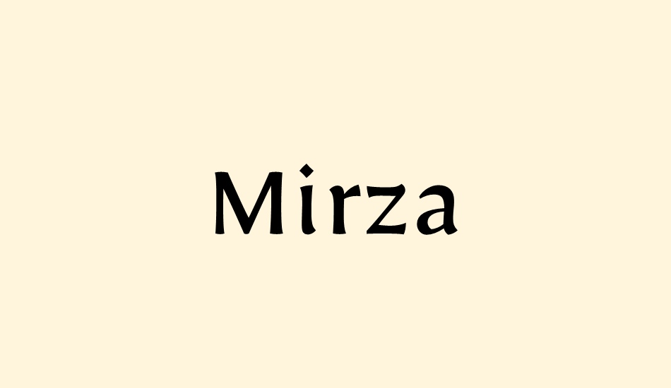 mirza font big