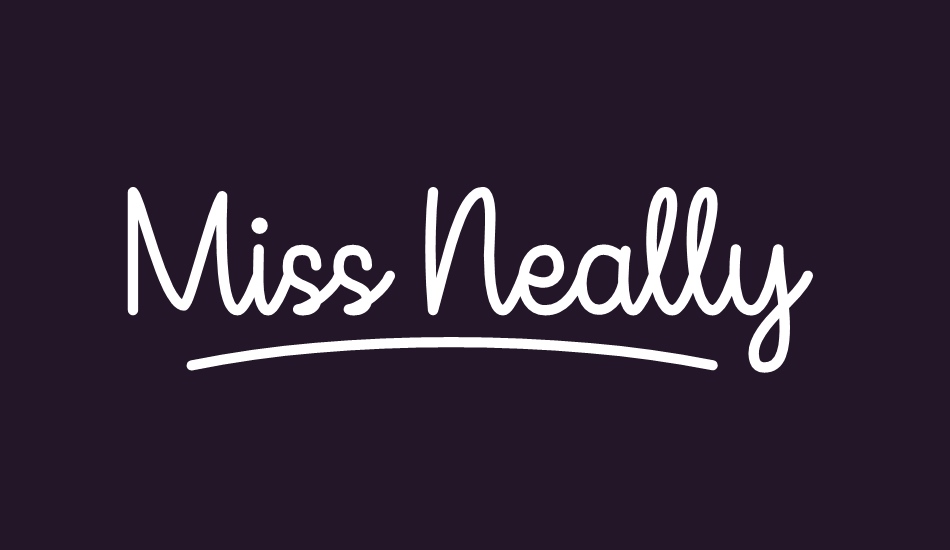 Miss Neally font big