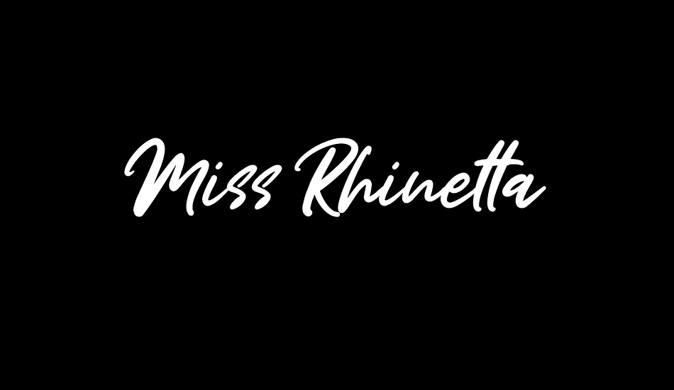 Miss Rhinetta font big