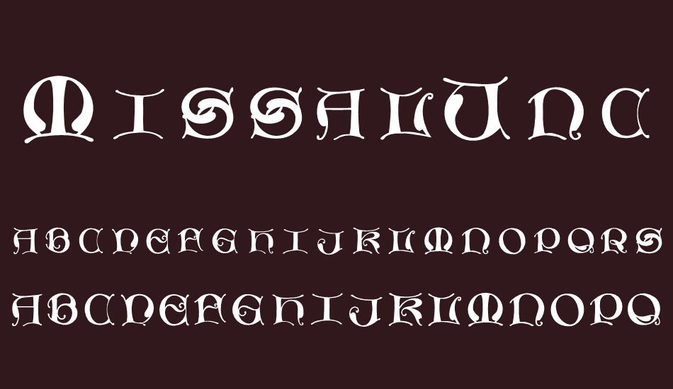 MissalUncialeMaster font