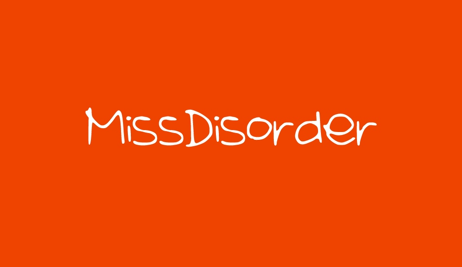 MissDisorder font big