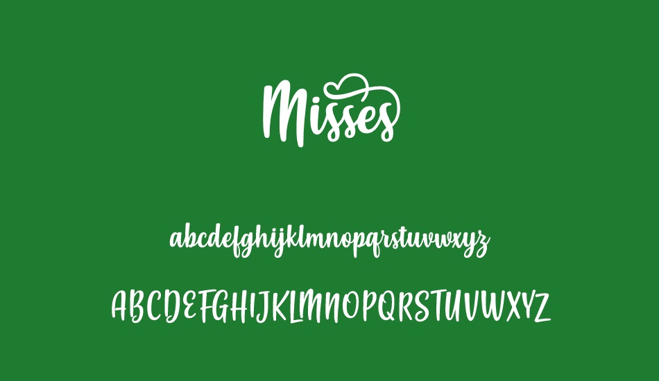 Misses font