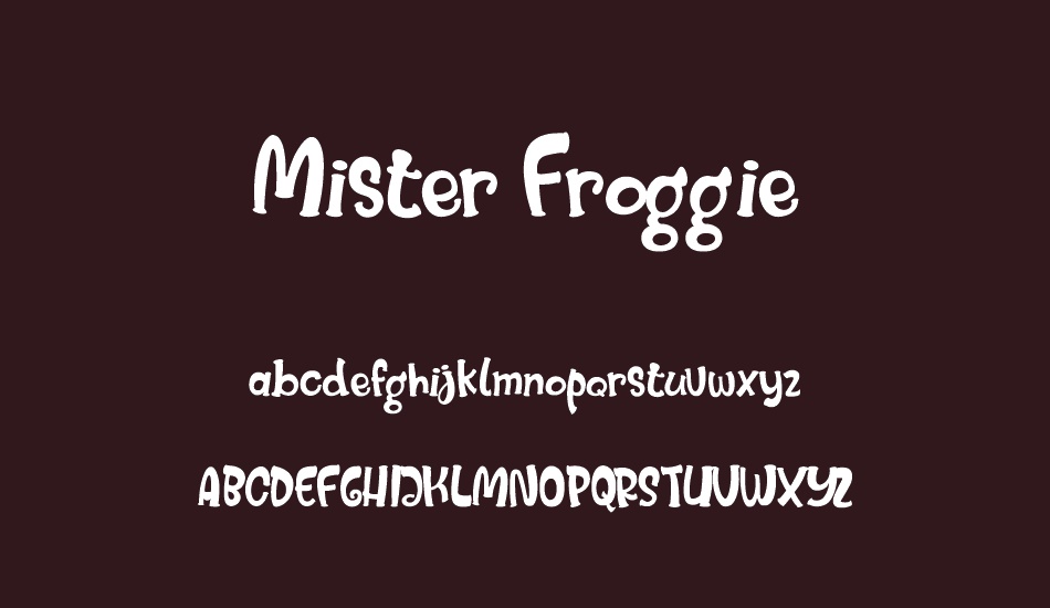 Mister Froggie Regular font