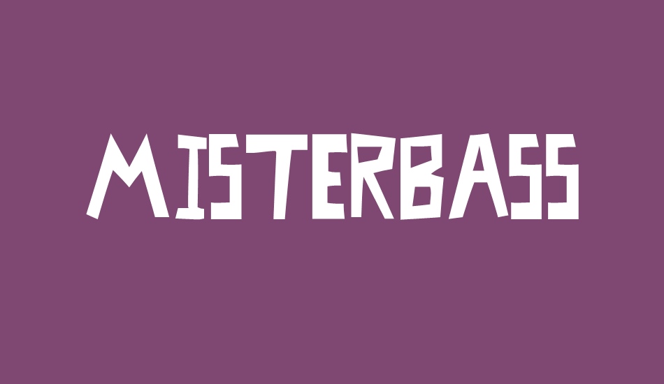 MisterBass font big