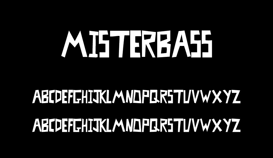 MisterBass font