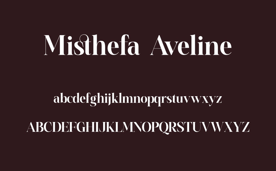 Misthefa Aveline font