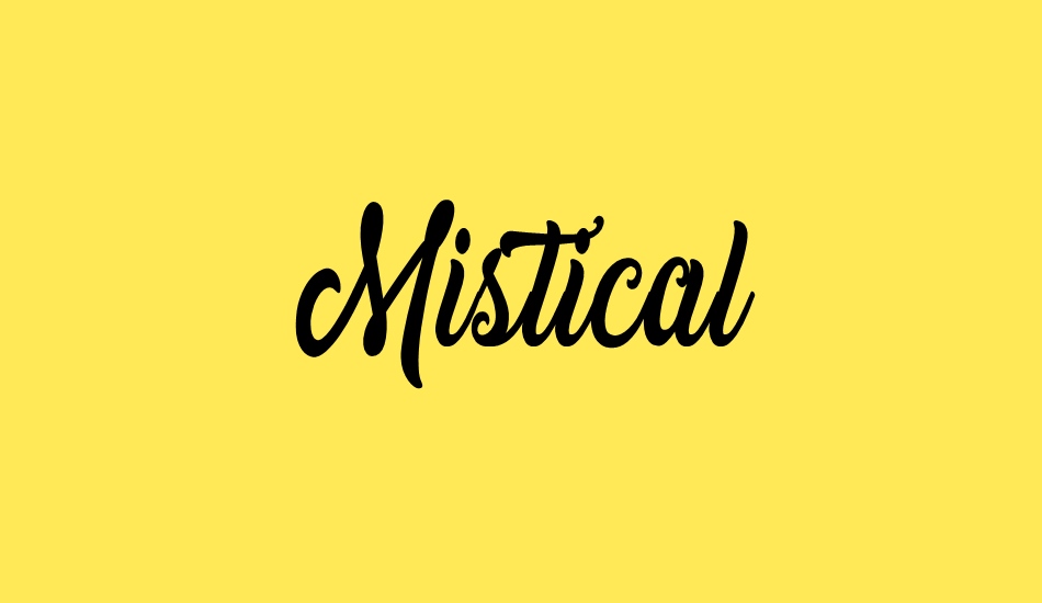 Mistical Personal Use font big