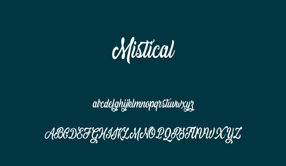 Mistical Personal Use font