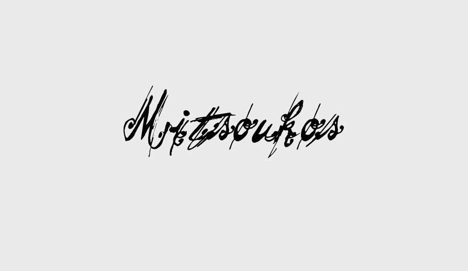 Mitsoukos font big