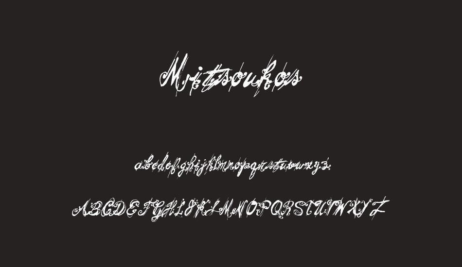 Mitsoukos font