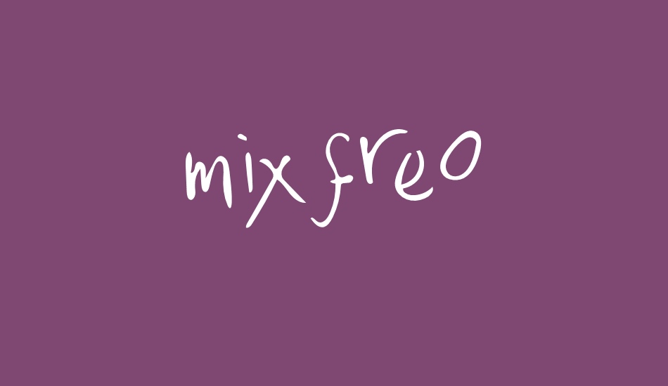 Mix Freo font big