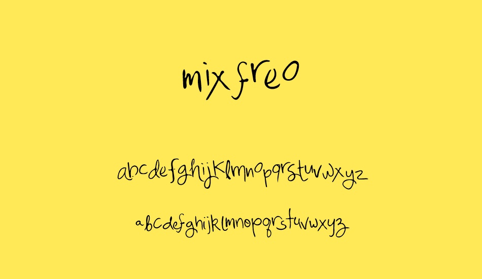 Mix Freo font