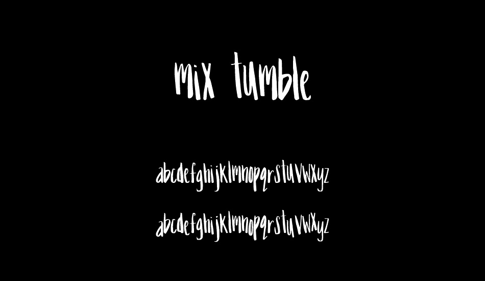 Mix Tumble font