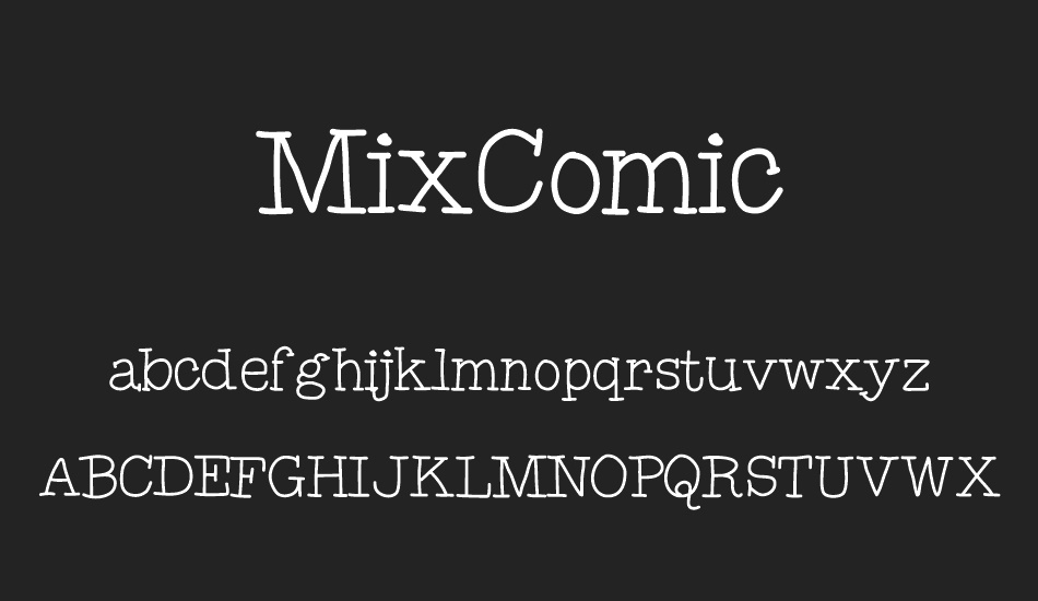 MixComic font