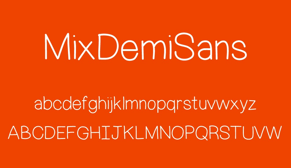 MixDemiSans font