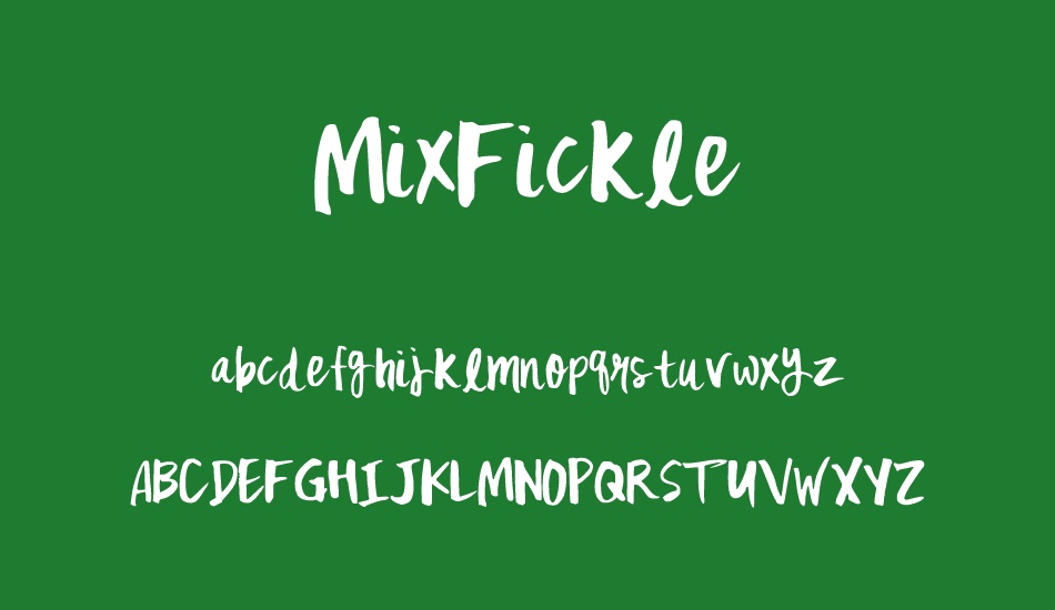 MixFickle font