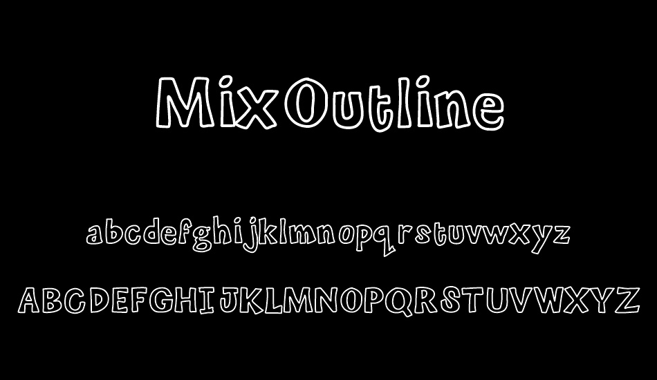 MixOutline font