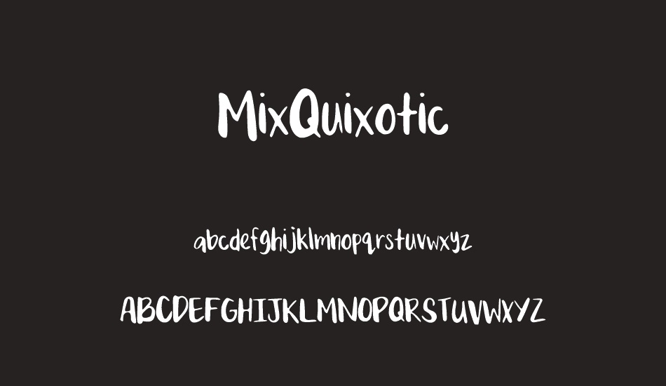 MixQuixotic font