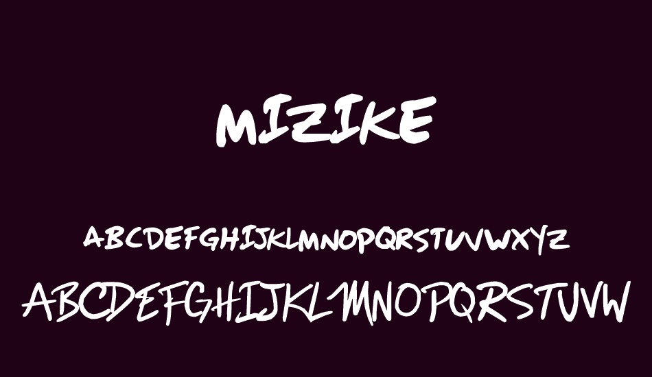 mizike font