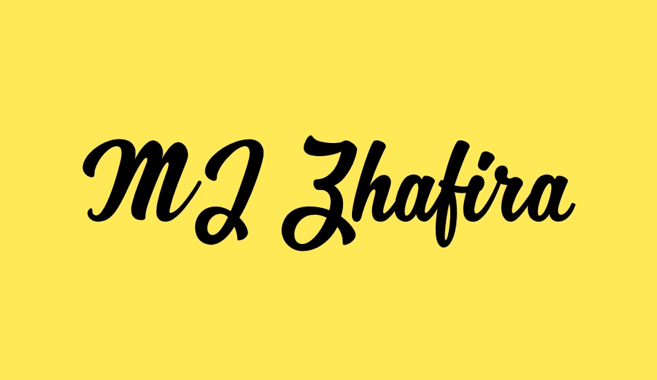 MJ Zhafira Demo font big