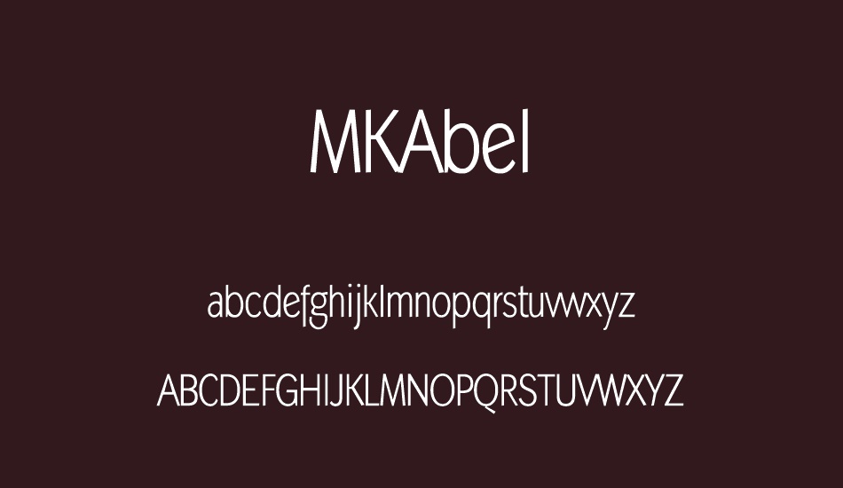 MKAbel font