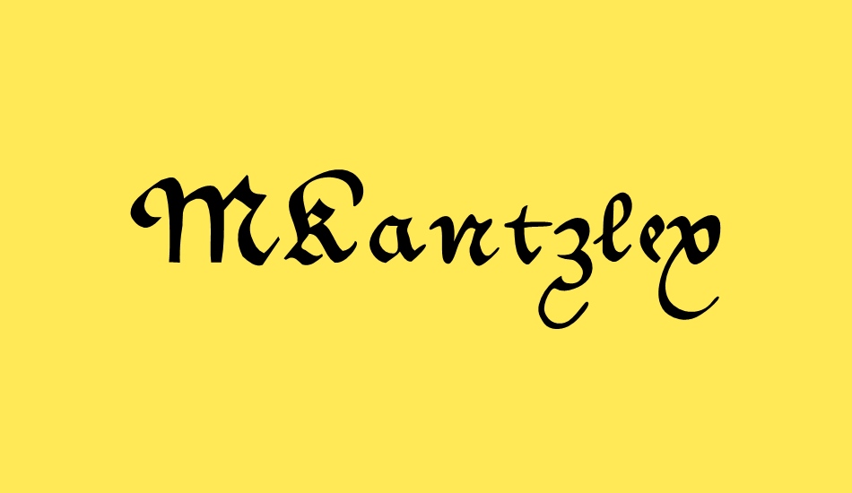 MKantzley font big