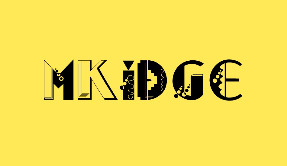 MKidge font big