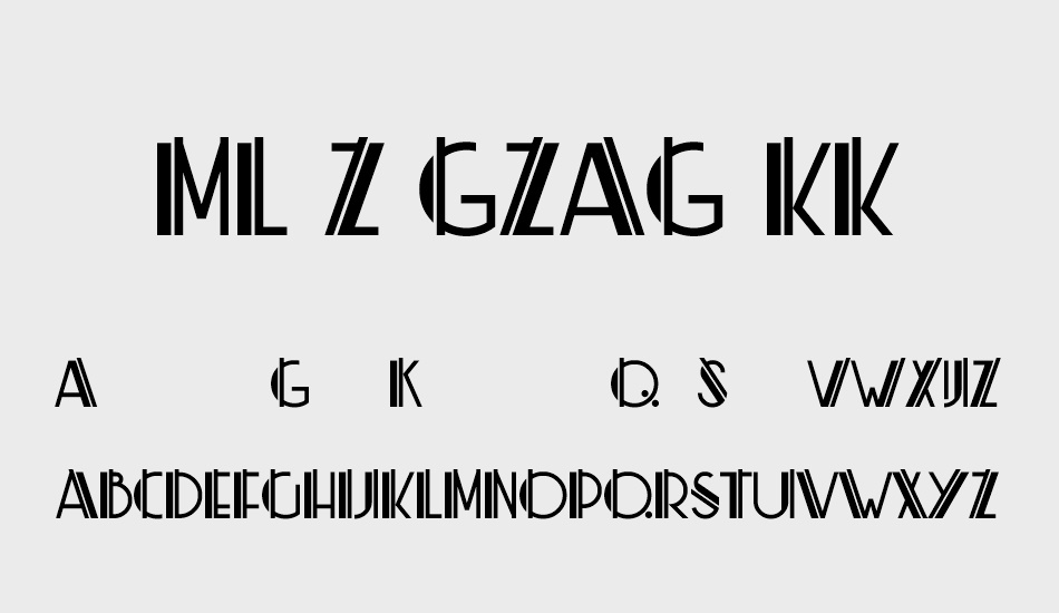 ML ZigZag KK font