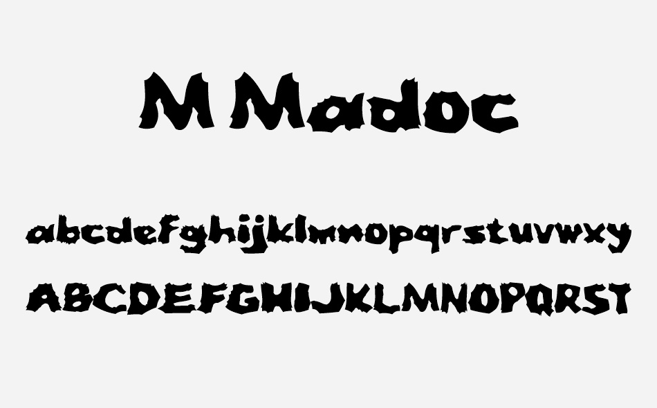 M Madoc font