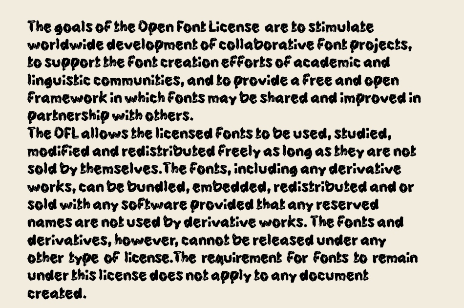 M Makore font 1