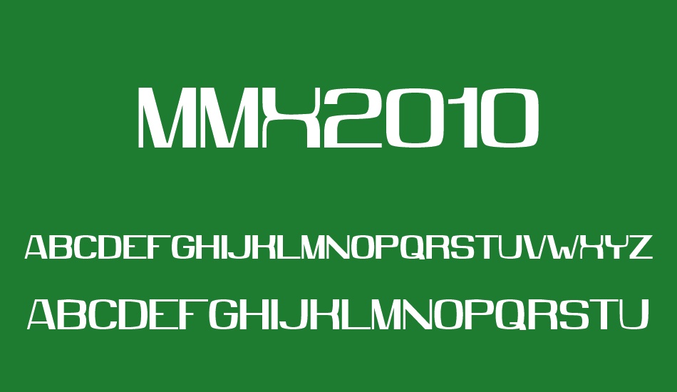 MMX2010 font