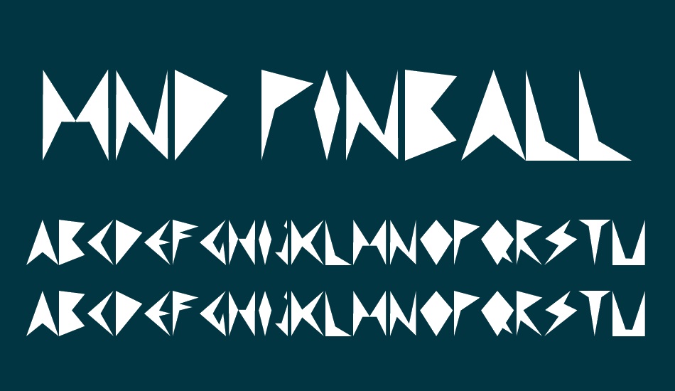 MND Pinballer Fill font