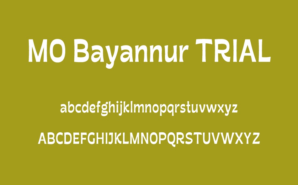 MO Bayannur font