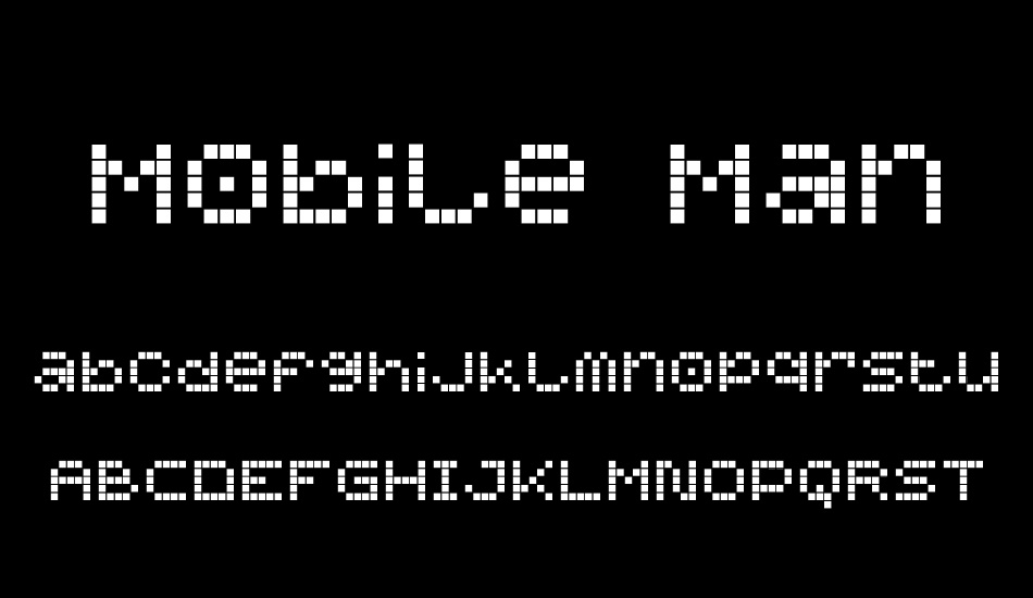 Mobile Man font