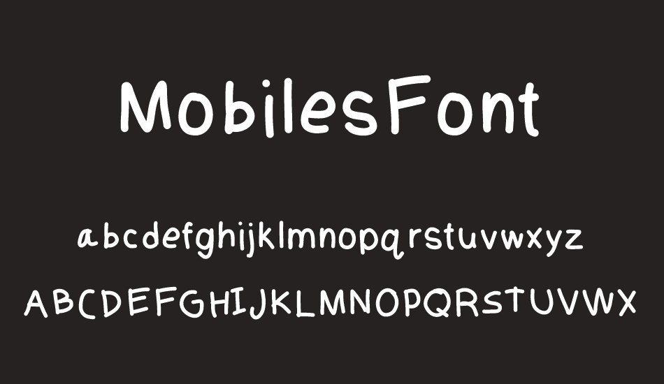 MobilesFont font