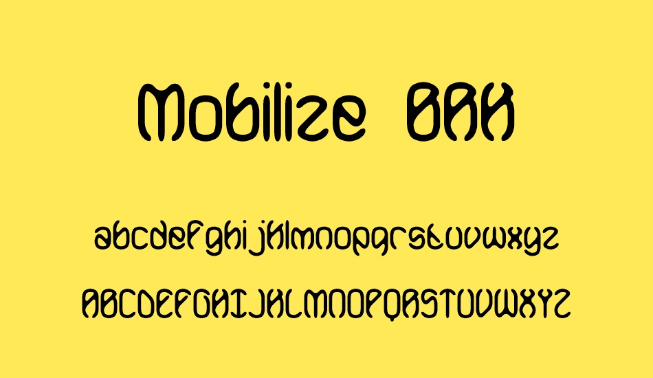 Mobilize BRK font