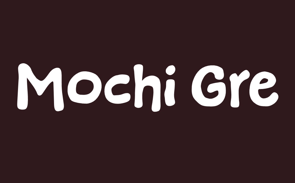 Mochi Green font big