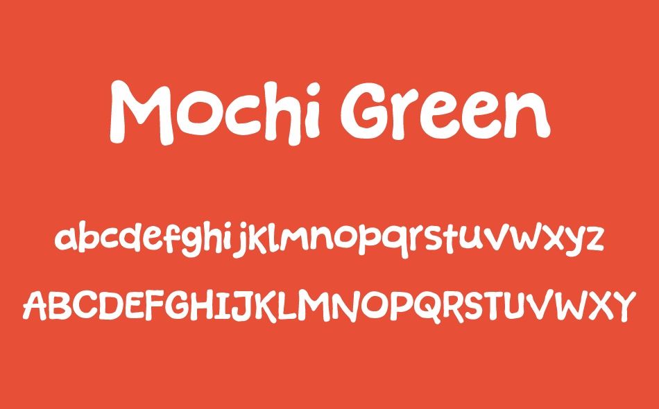 Mochi Green font