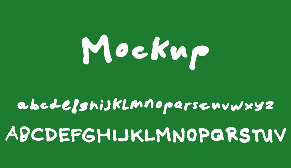 Mockup font