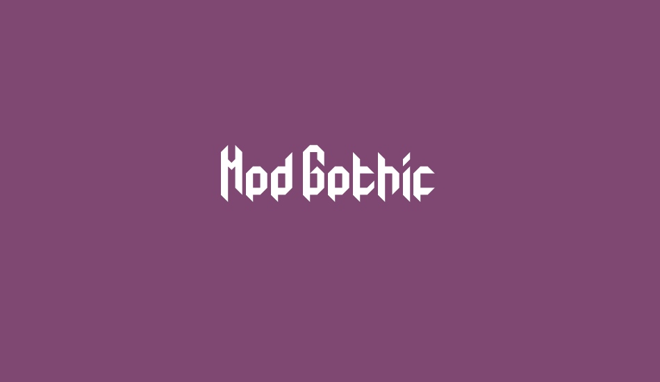 Mod Gothic font big