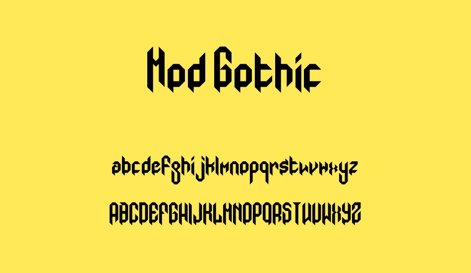 Mod Gothic font