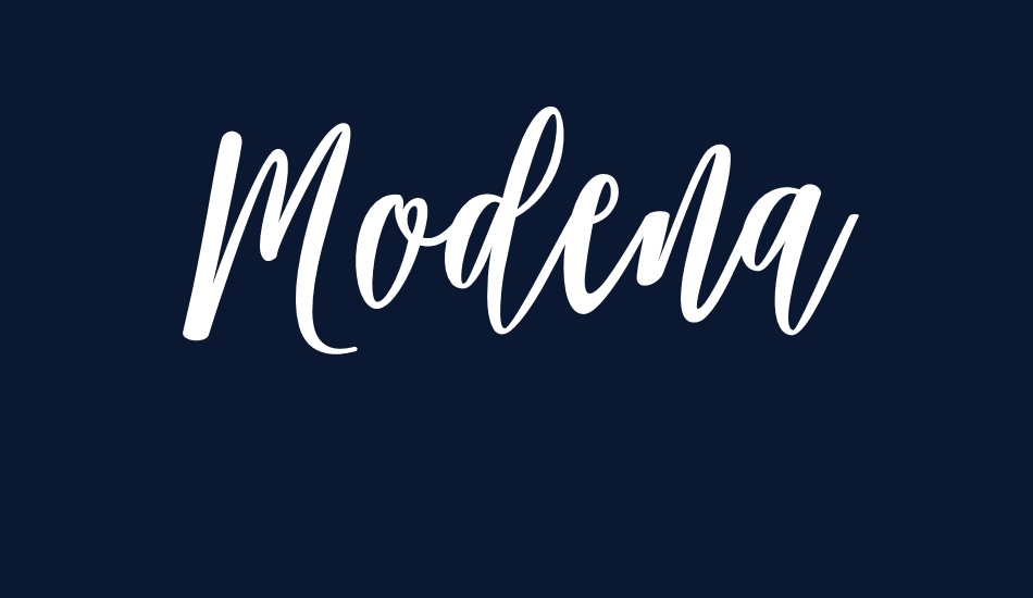 Modena font big