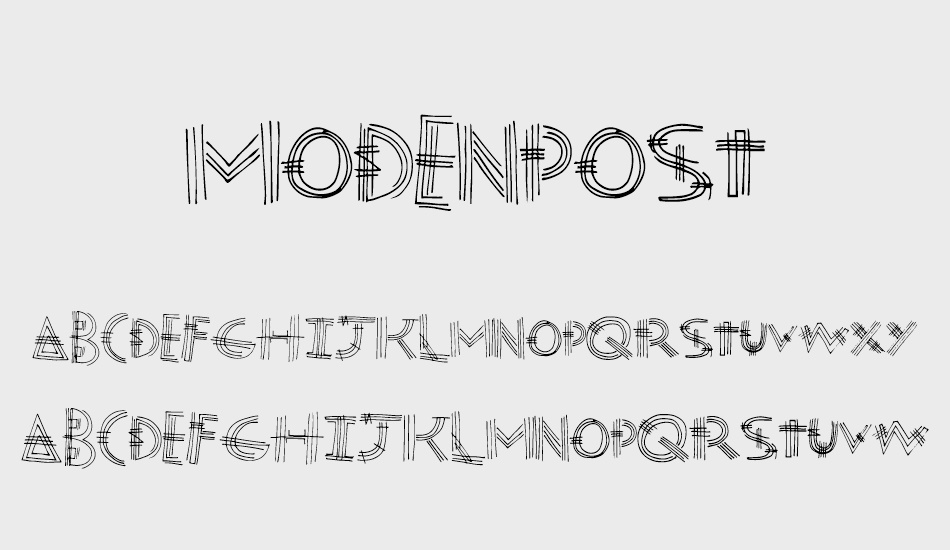 ModenPost font