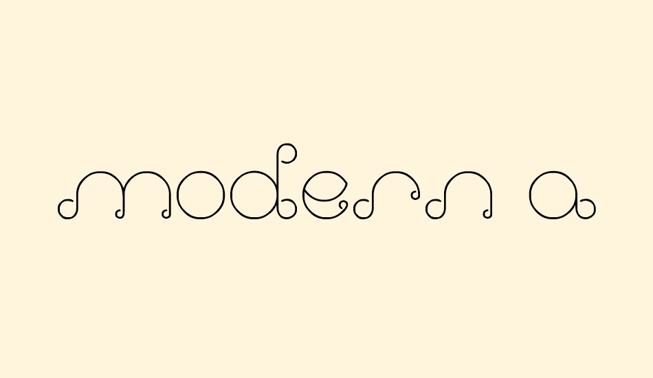 modern aristrocrat font big