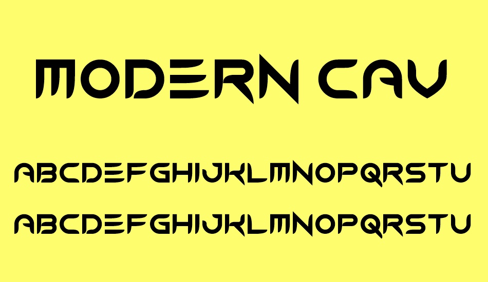 Modern Caveman font