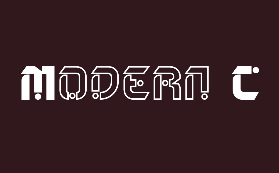 Modern Cosmo font big