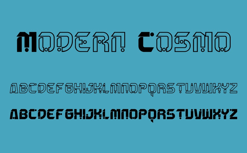 Modern Cosmo font