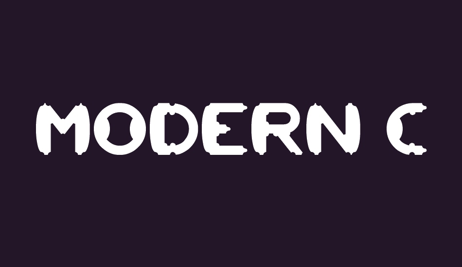 MODERN CRAFT font big