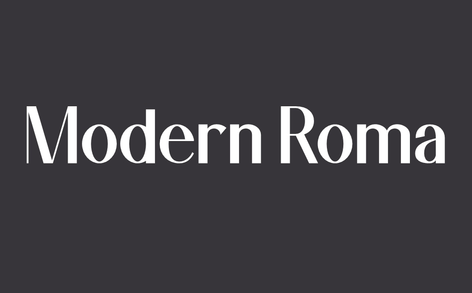 Modern Romance font big